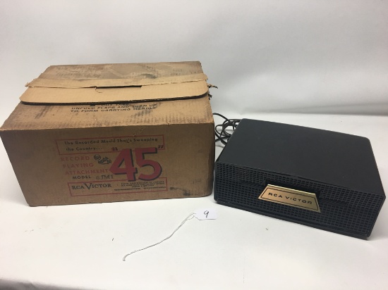 RCA Victor Model 6JM1, 45 RPM Record Player with Original Box