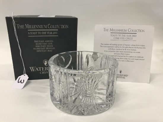 Waterford Crystal: Millennium Champagne Bottle Coaster In Box