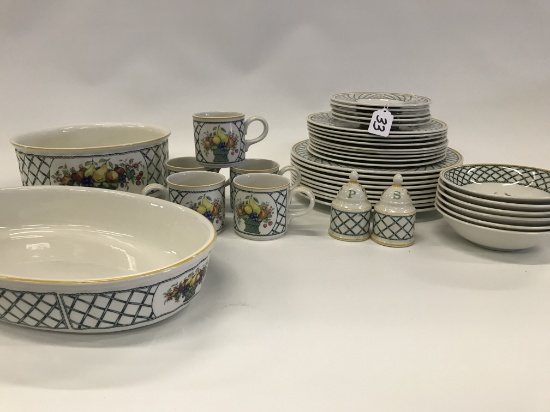 (37) Pcs. Villeroy & Boch "Basket" Dinnerware