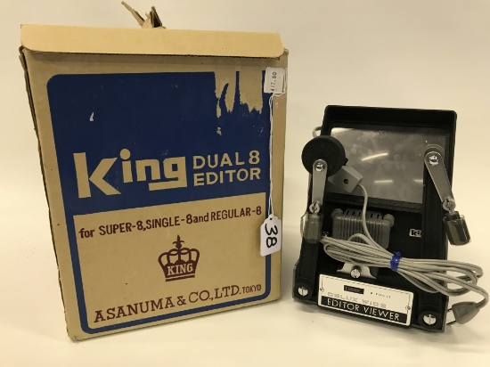 King Dual 8 Movie Camera Editor In Box