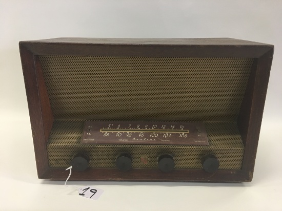 Airline Wood Case Radio-Working!