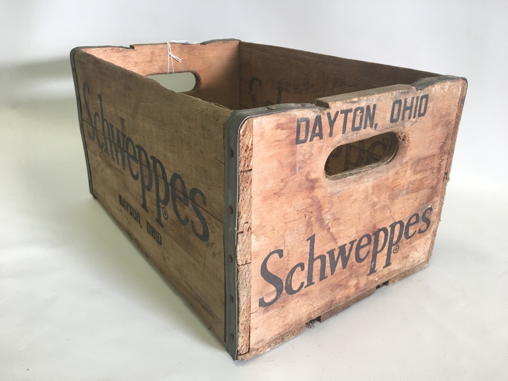 Schweppes Wooden Crate From Dayton, Ohio | Art, Antiques & Collectibles  Other Collectibles | Online Auctions | Proxibid