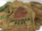 3 Vintage Peat Moss Canvas Bags