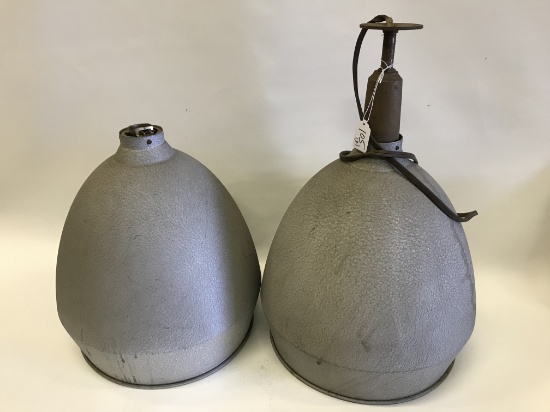 Pair of Vintage Aluminum Lights