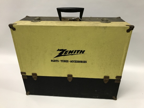 Vintage Zenith Repairmans Case W/Parts