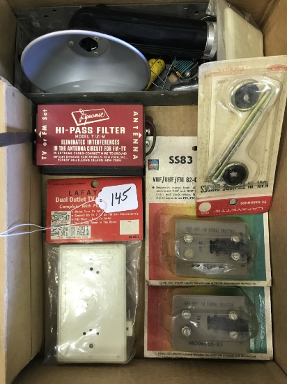 Vintage Electronic Parts Box, Some Old New Stock