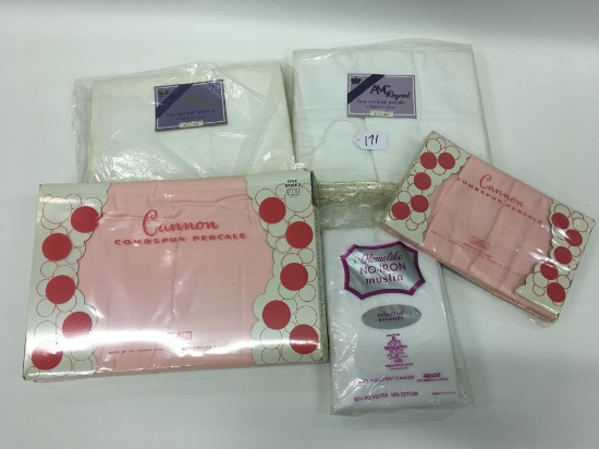 Group of Vintage Linen Still in Original Packaging