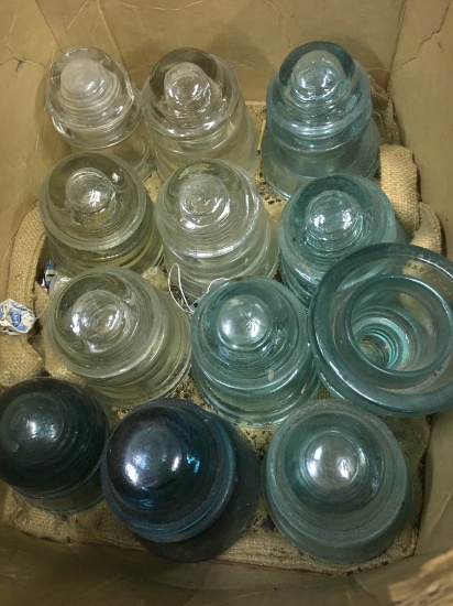 (12) Vintage Insulators