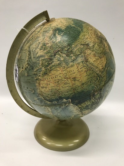 Vintage Globe Measures 16" Tall