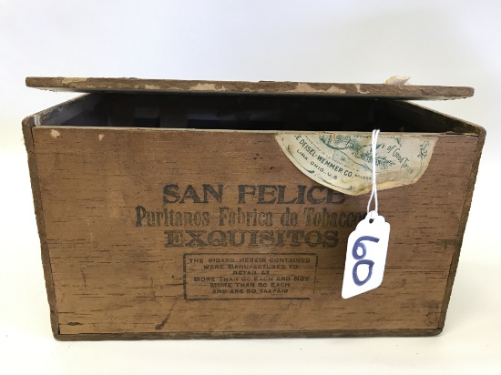 Vintage San Felice Wood Cigar Box + Another