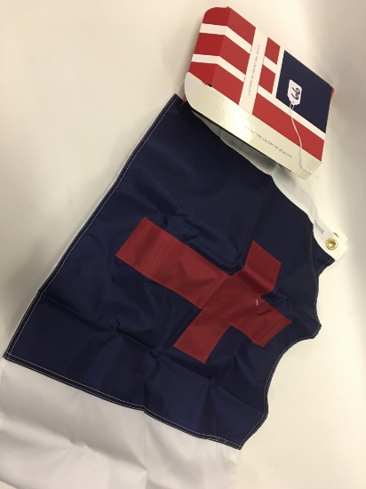 Unused 3' x 5' Christian Flag In Box
