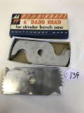 Never Used, In Original Box Set of Power-Kraft 6' Dado Head for Circular Bench Saw