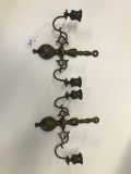 Pair of English Brass, Wall Candle Holders