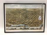 Framed Aerial Print Of Dayton, Ohio