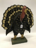 Carved Wooden Turkey Decoration