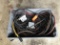 Plastic Tote of Heavy Duty Extension Cords