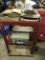 Lg. Lot Of Saw Blades & Misc. On Iron Cart