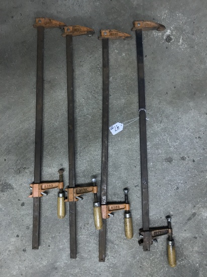 Group Of (4) 24" Bar Clamps