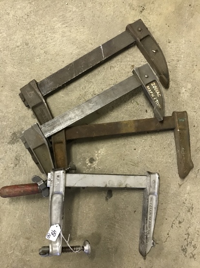 Group Of (4) Heavy Duty Clamps