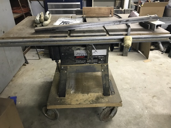 Shopcraft 10" Commercial Table Saw On Wheels