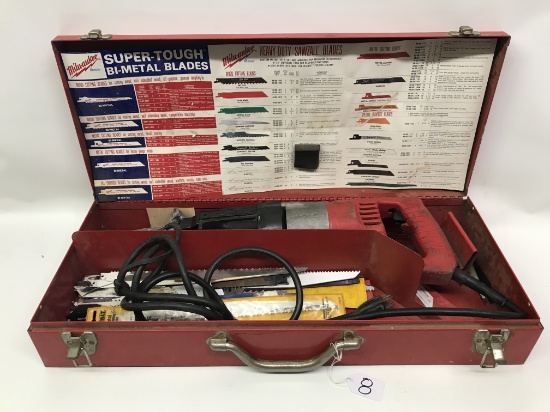 Milwaukee Sawzall Model 6508 W/Metal Case