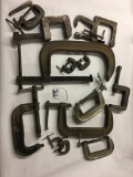 (11) C-Clamps In Various Sizes