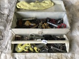 Tool Box of Chain Hooks, Tractor Pins and Clips