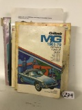 Older Car Manuals As Shown