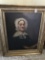 19th. Century Oil On Board Of Puritan Woman W/Book