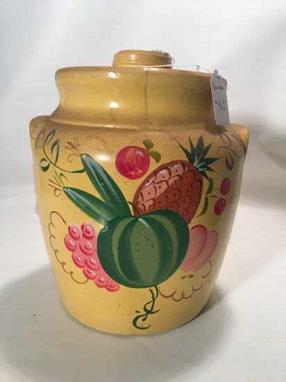 Vintage Ransburg Stoneware Cookie Jar