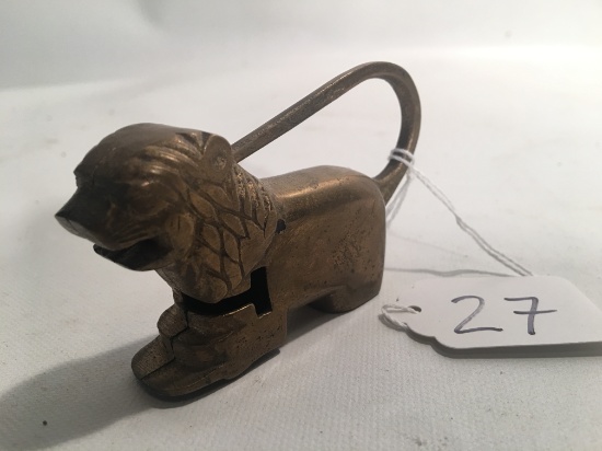 Unusual Lion Lock-No Key