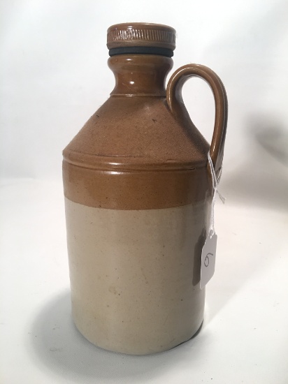 Vintage Stoneware 1 Qt. Container W/Screw Cap