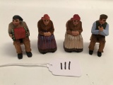 Miniature Hand Carved Figures, Approx. 2