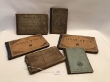 Six Antique Music Books from the 1800's