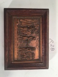 Embossed Copper Plaque W/Revolutionary War Theme