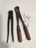 (2) Antique Bullet Molds