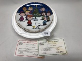 Danbury Mint Charlie Brown Christmas Collectors Plate