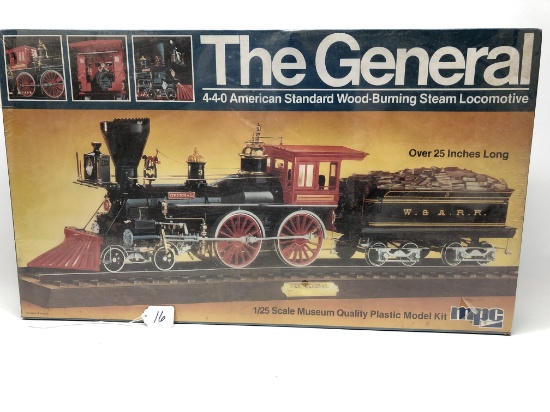 Unopened 1/25 Scale MPC Model Kit: "The General" Train