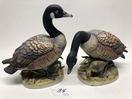 Porcelain Andrea By Sadek Canadian Geese Family