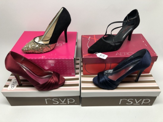 (4) Pr. Ladies Shoes In Boxes-All size 6