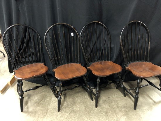 (4) Nichols & Stone Hitchcock Country Chairs