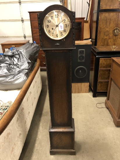 English Oak-Cased Cottage Clock