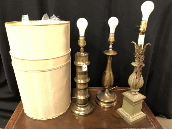 (3) Misc. Table Lamps