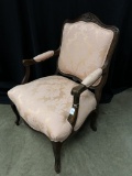 Louis XV Style Upholstered  Accent Chair-1 Of 2 Matching