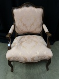 Louis XV Style Upholstered  Accent Chair-1 Of 2 Matching