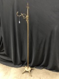 Brass Hall Tree W/Swivel Hooks