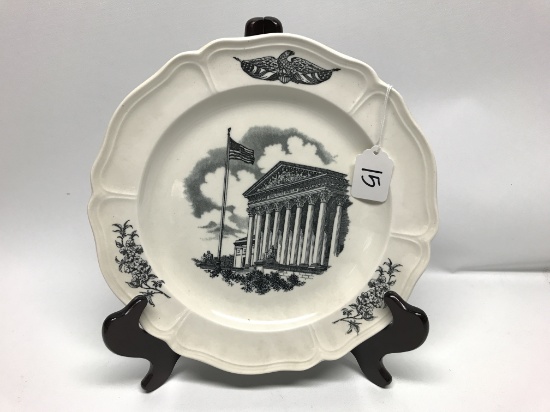 Wedgewood Plate, The Federal City Number 4 of 4, The Supreme Court