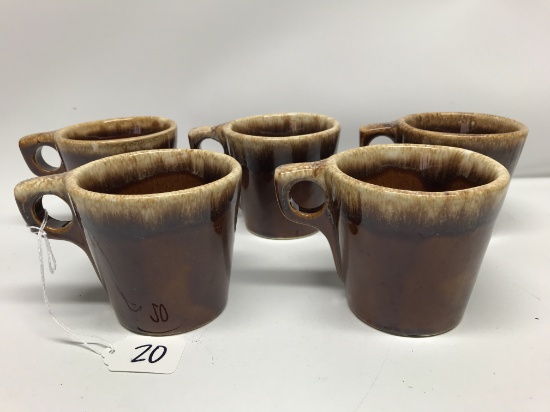 Group of Five Hull Coffee Mugs