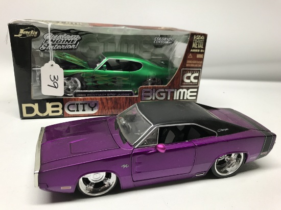 1970 Dodge Charge Die Cast Car and 1969 Gto in Box
