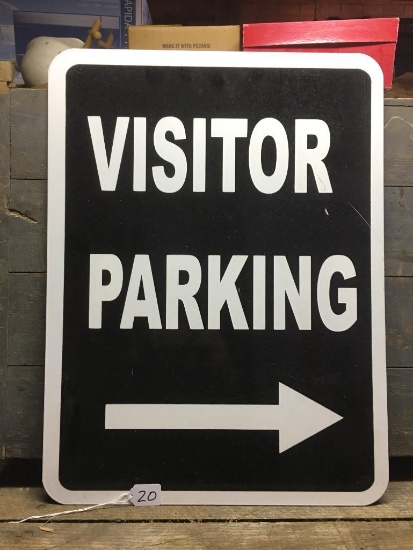 "Visitor Parking" Metal Sign